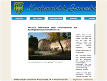 Tablet Screenshot of kraftsportclub-germersheim.de